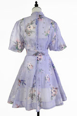 Caroline Floral Print Mini Dress