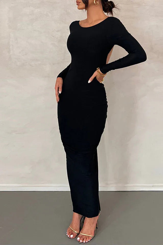 Camila Long Sleeve Maxi Dress - View 16 | TEVQA