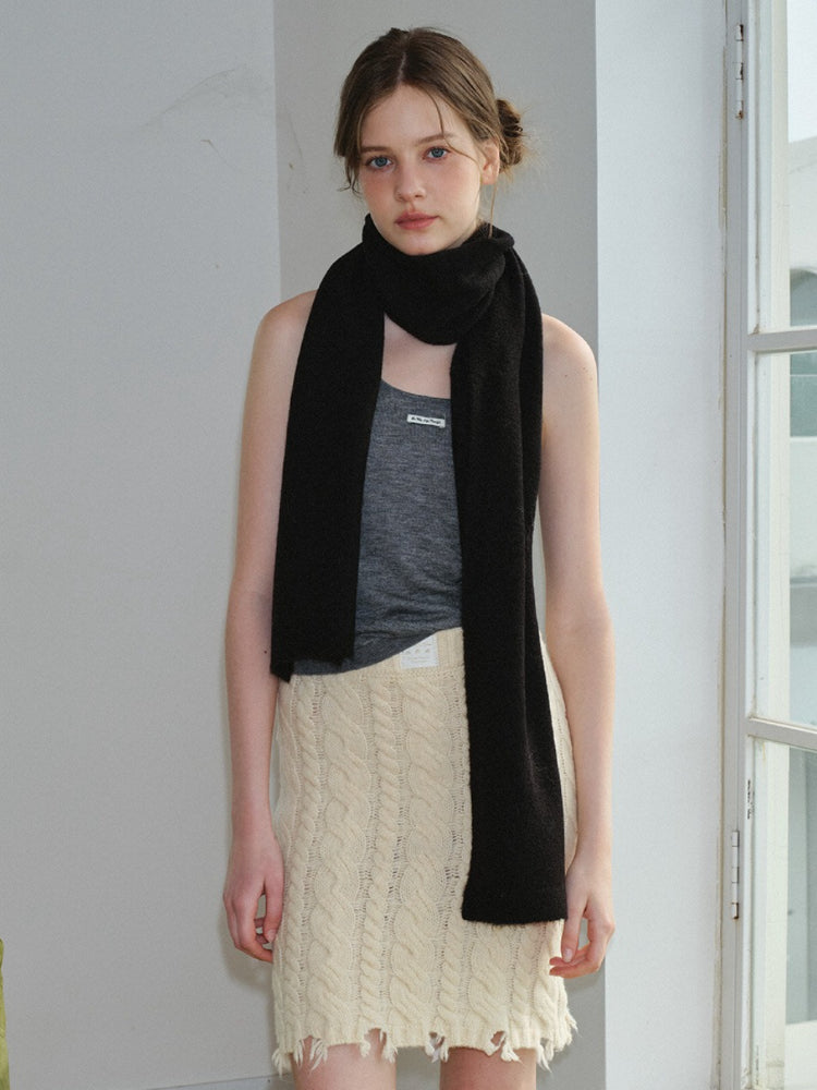 Soft Luxe Mohair Wool Blend Scarf