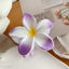Large Plumeria Flower Hair Claw Clip in [Color] - View 6 | TEVQA