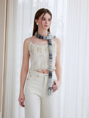 Y2K Gradient Skinny Scarf - TEVQA