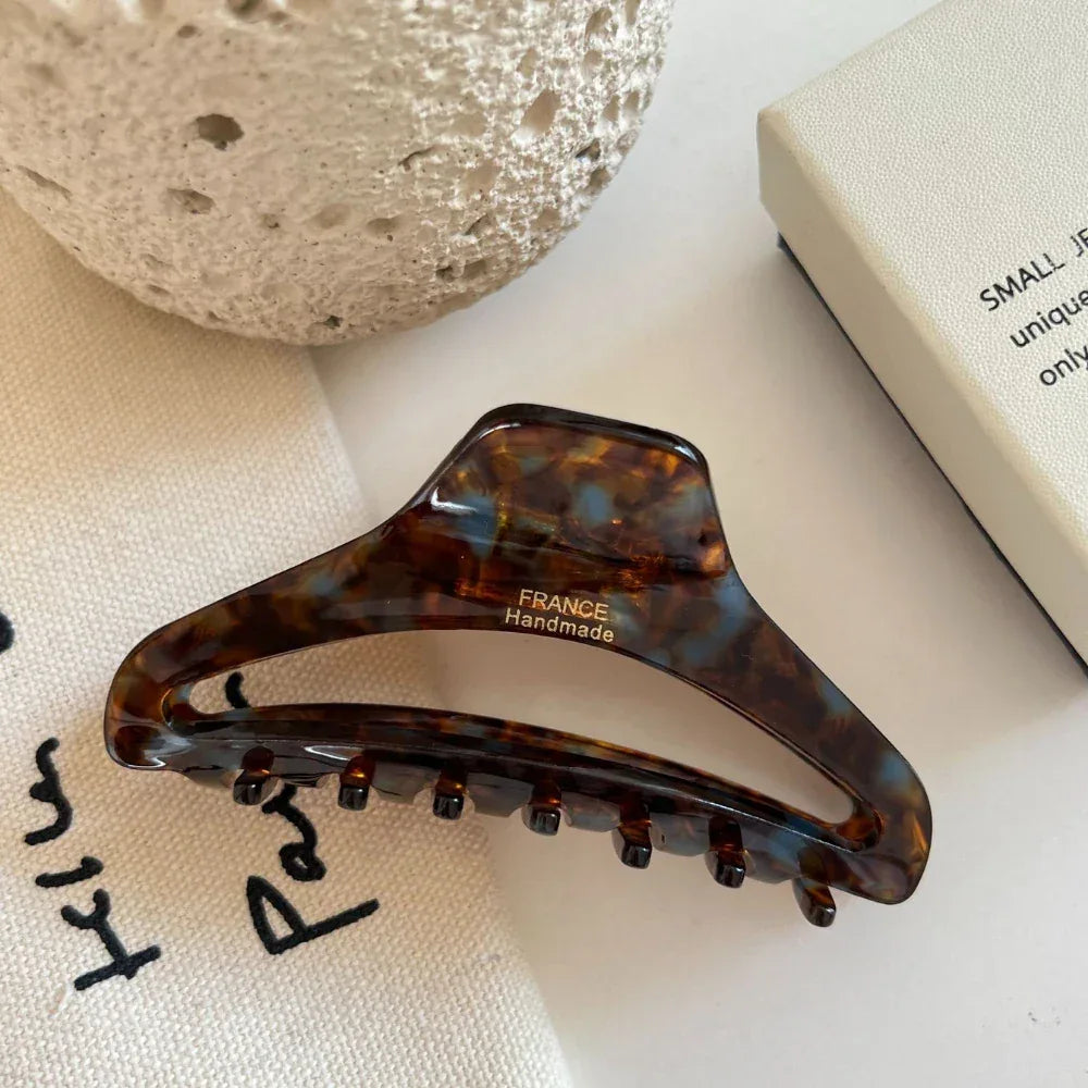 French Design Cutout Acetate Hair Clip - View 8 | TEVQA