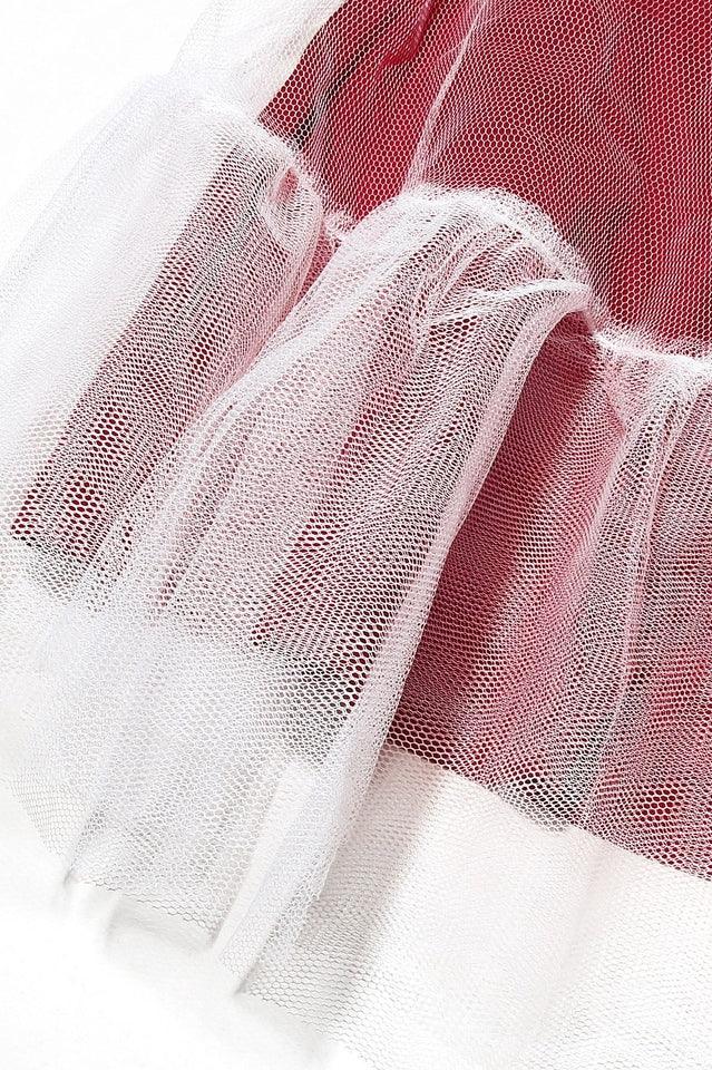 Minimoiselle Velvet Tulle Mini Dress - View 8 | TEVQA