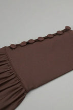 Rosey Tan Maxi Dress - View 28 | TEVQA