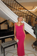 Lila Velvet Maxi Dress - View 7 | TEVQA