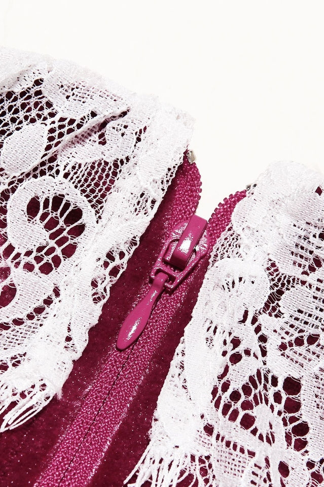 Jacinda Velvet Lace Tunic Top | Dress In Beauty