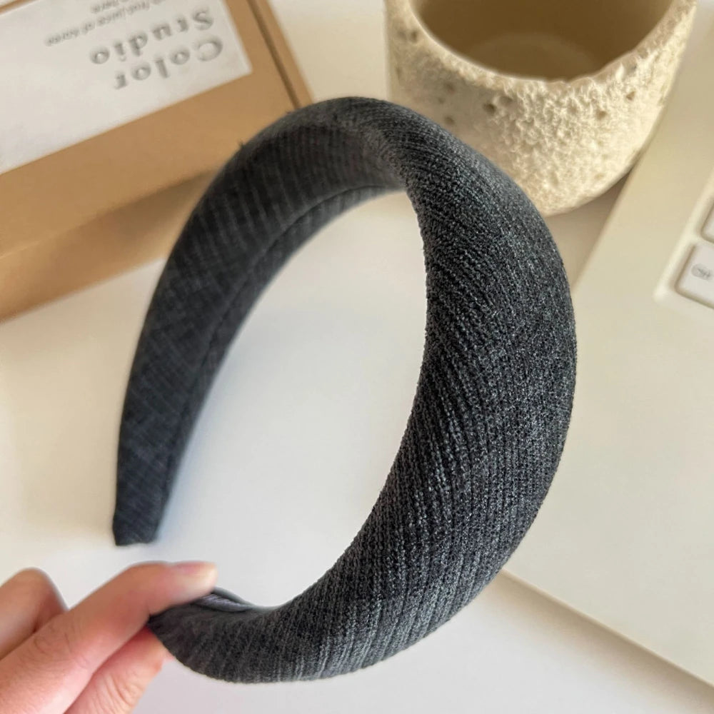 Statement Padded Headband - 1.6 Inch Volumizing Textured Lift