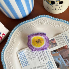 2.4 Inch Mini Fruit Acetate Hair Claw - Whimsical Summer Design