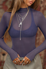 Exposed Seams Long Sleeve Top | Dress In Beauty