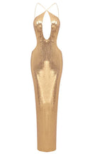 Sequin Halter Maxi Dress - View 6 | TEVQA