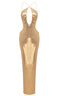 Sequin Halter Maxi Dress - View 6 | TEVQA