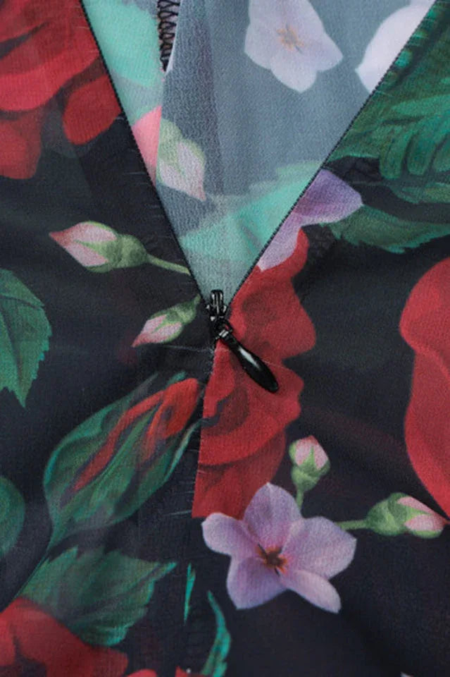 RONAN Floral Cami Long Dress - View 12 | TEVQA