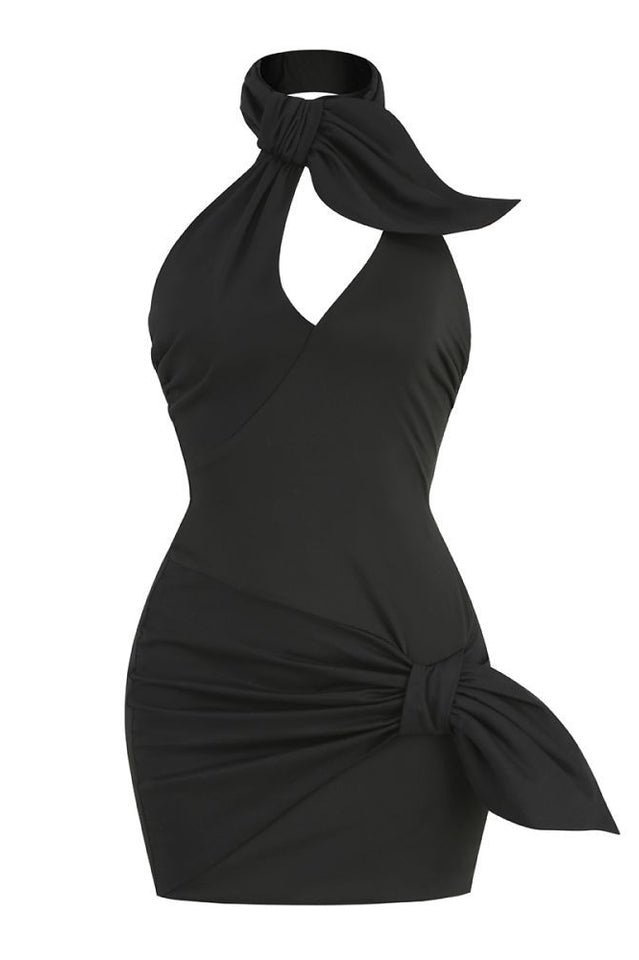 Daiki Black Mini Dress | Dress In Beauty