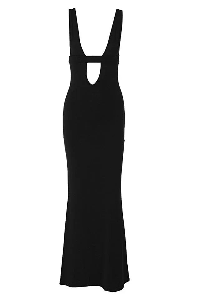 Elegant cut out maxi dress - View 8 | TEVQA