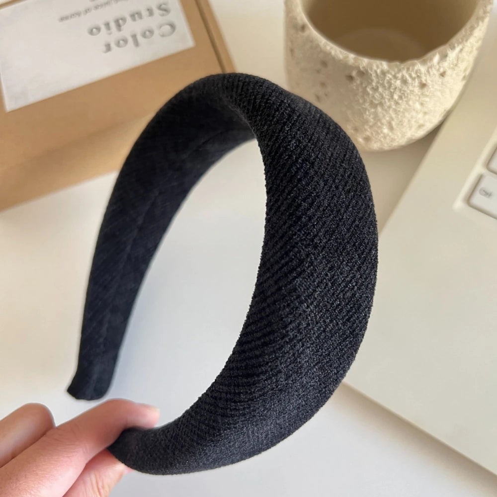 Statement Padded Headband - 1.6 Inch Volumizing Textured Lift