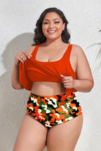 Floral High Waist Bikini Set - View 44 | TEVQA