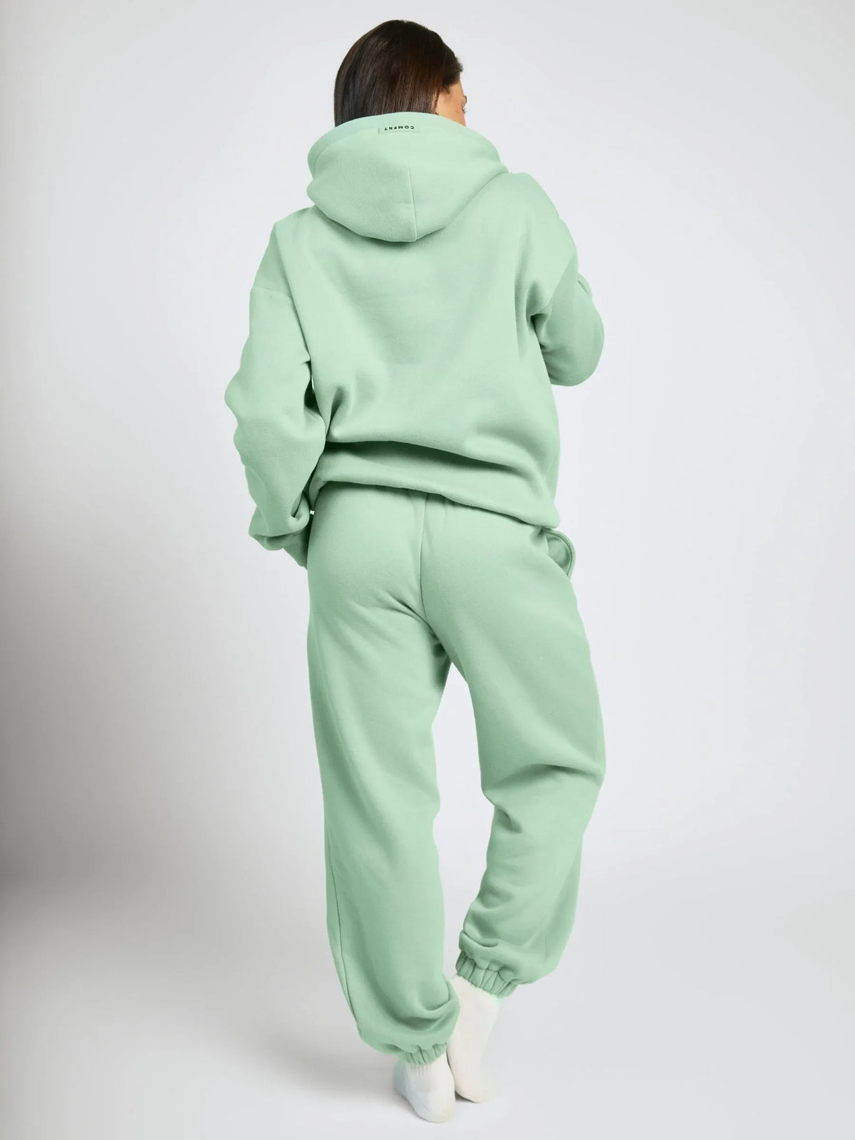 Comfortable fleece joggers with elastic waistband - View 57 | TEVQA