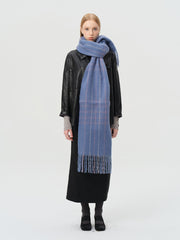 Soft 25% Wool Blend Plaid Scarf