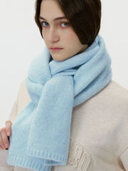 Classic wool blend ribbed scarf - View 6 | TEVQA