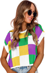 Color Block Cap Sleeve Sweater | Dress In Beauty
