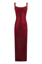 Sequin maxi dress with scoop neck and open back - View 12 | TEVQA