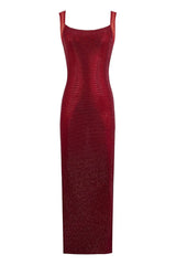 Rhinestone Bodycon Backless Maxi Dress | Dress In Beauty