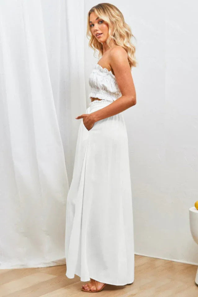 High Waisted Wide Leg Trousers - View 21 | TEVQA