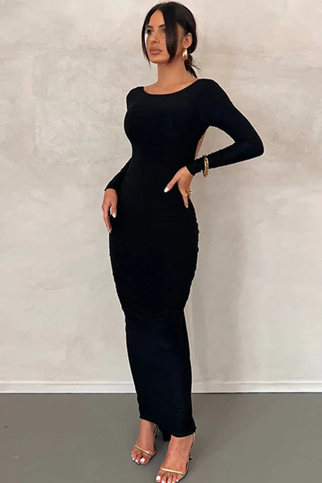 Camila Long Sleeve Maxi Dress - View 17 | TEVQA