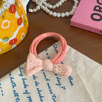 Gentle Knit Knot Bow Hair Ties for Kids - View 10 | TEVQA