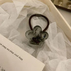 Acetate flower hair tie - View 7 | TEVQA