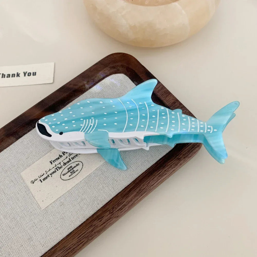 Jumbo Ocean Life Acetate Hair Claw Clip - View 9 | TEVQA
