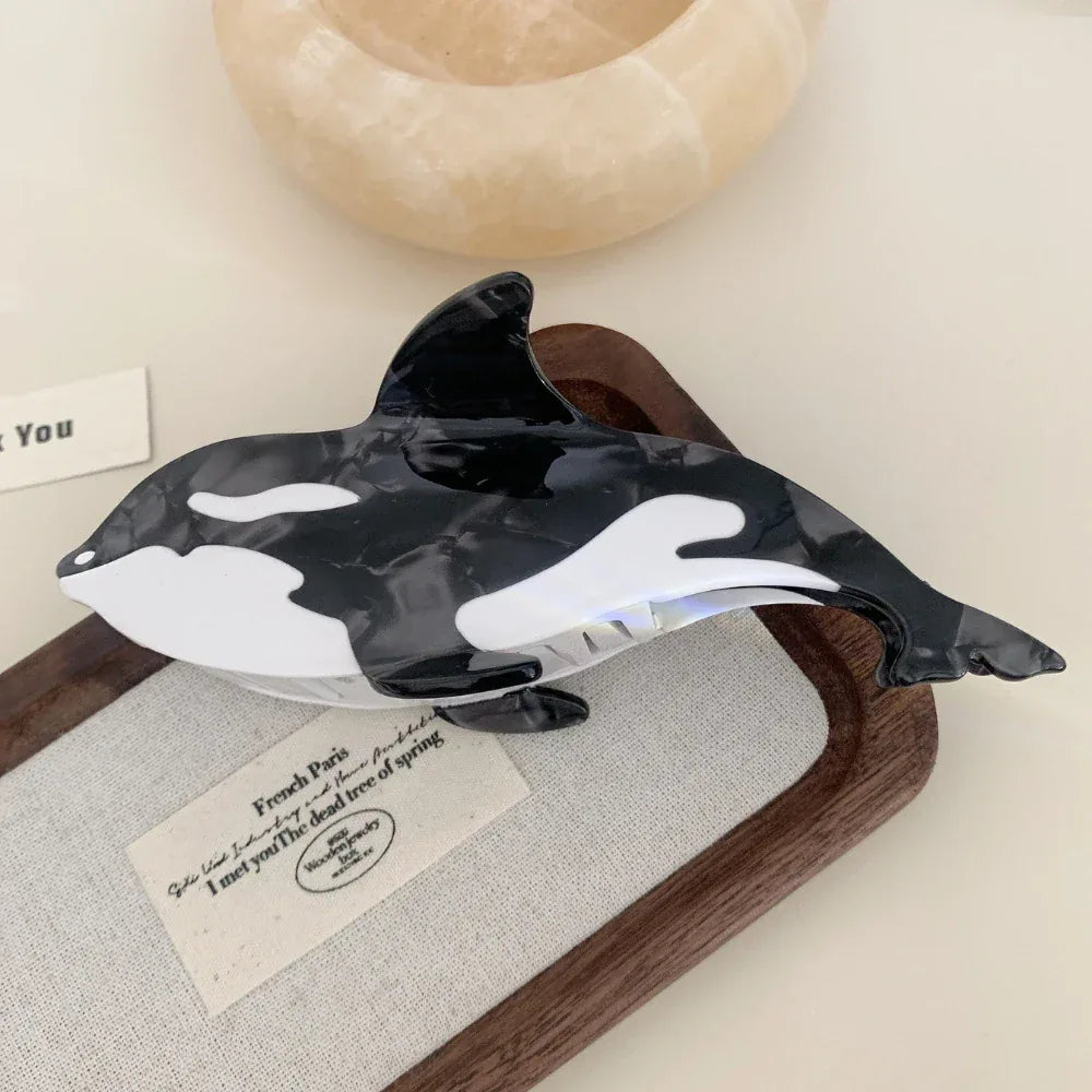 Jumbo Ocean Life Acetate Hair Claw Clip - View 7 | TEVQA