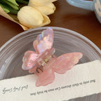 3D iridescent butterfly hair claw clip - View 12 | TEVQA