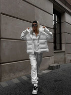 Hooded Puffer Vest - View 8 | TEVQA
