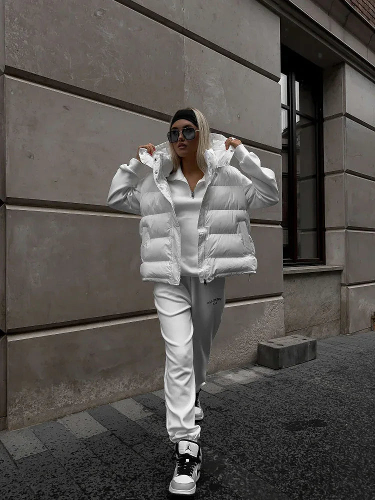 Hooded Puffer Vest - View 8 | TEVQA