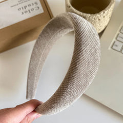 Statement Padded Headband - 1.6 Inch Volumizing Textured Lift