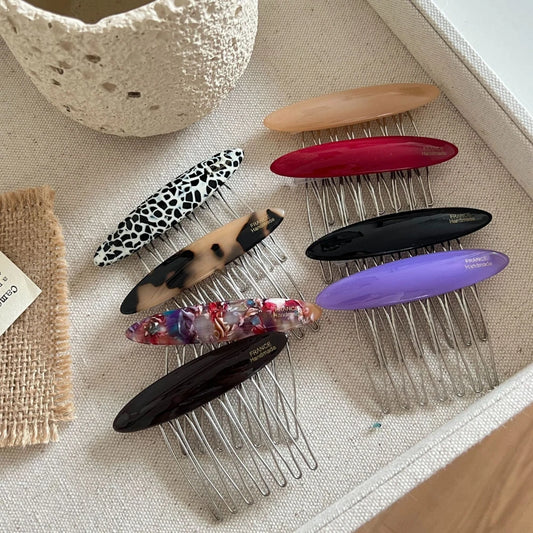 Small Acetate French Hair Comb - 2.5 Inch Side Comb