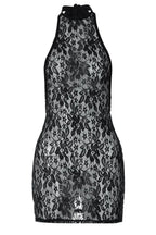 See Through Lace Mini Dress - TEVQA