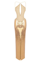 Sequin Halter Maxi Dress - View 8 | TEVQA