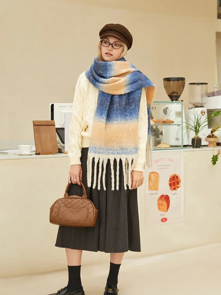 Oversized gradient scarf - View 7 | TEVQA