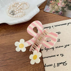 3D acrylic hair claw clip with bow and butterfly design - View 9 | TEVQA