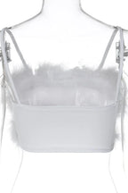Fuzzy Feather Crop Top - View 14 | TEVQA