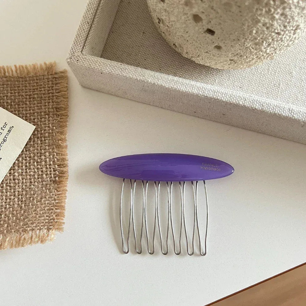Acetate French style hair comb - View 6 | TEVQA