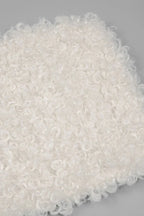 Knit mini dress with zipper and faux shearling collar - View 24 | TEVQA