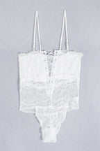 Hollow Out Lace Bodysuit & Lingerie - TEVQA