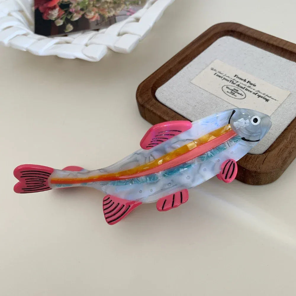 Artistic fish hair claw clip - View 6 | TEVQA