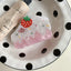 Acetate strawberry cake slice hair claw clip - View 6 | TEVQA