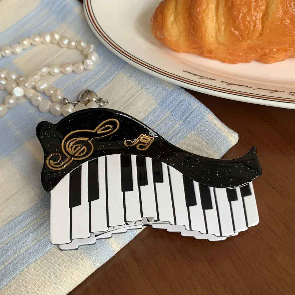 Whimsical Acetate Music & Retro Clip Collection (11 Styles) - TEVQA