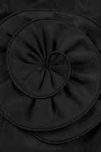 Ruched Mock Neck Mini Dress - View 16 | TEVQA