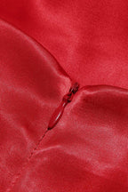 Satin Square Neck Mini Dress - View 9 | TEVQA